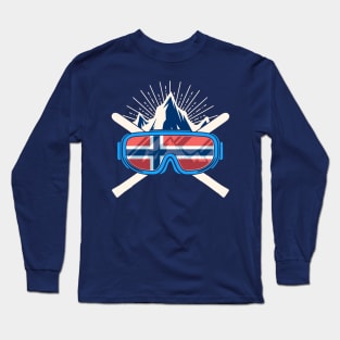 Norway Ski Skiing Norwegian Norge Long Sleeve T-Shirt